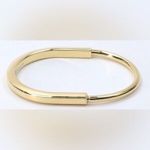 Tiffany & Co. Ladies 18K Yellow Gold Lock Bangle